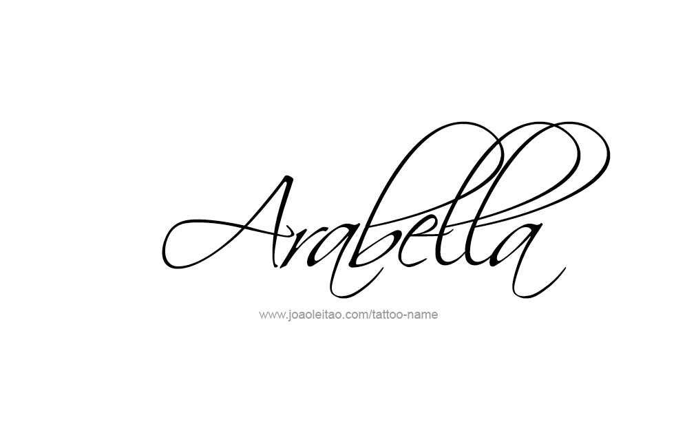 Tattoo Design  Name Arabella   