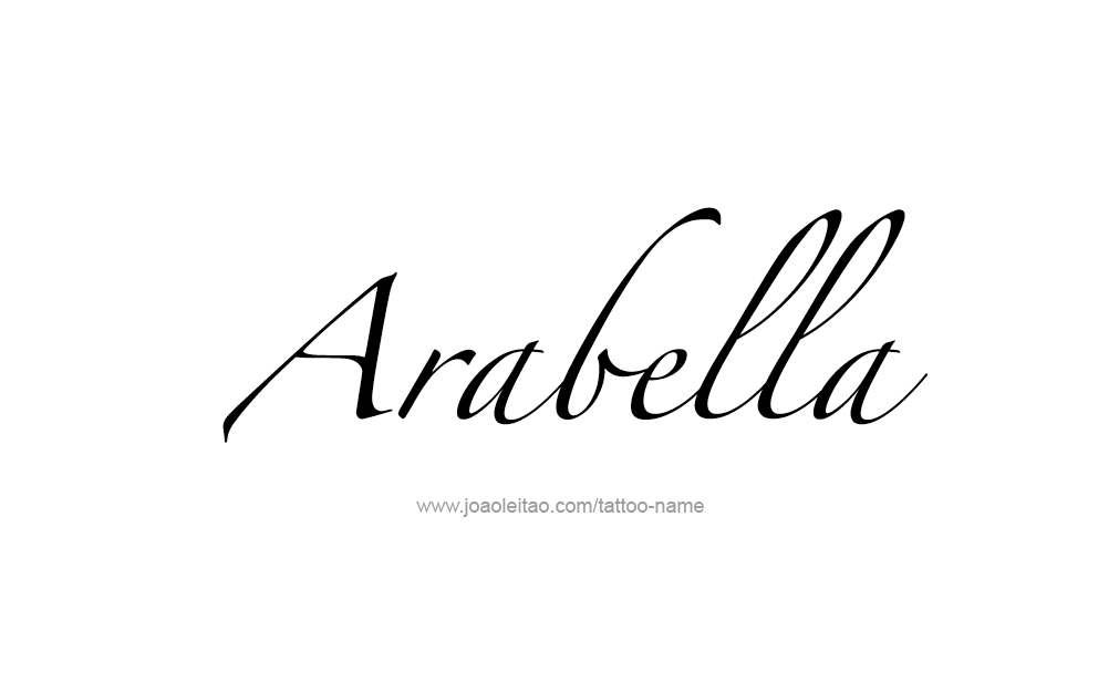 Tattoo Design  Name Arabella   