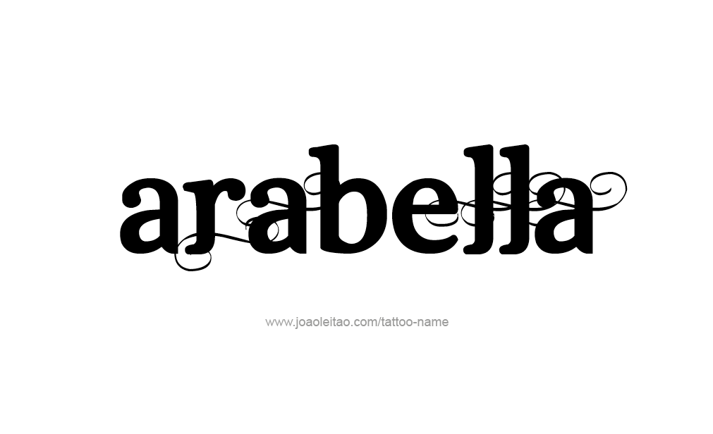 Tattoo Design  Name Arabella   