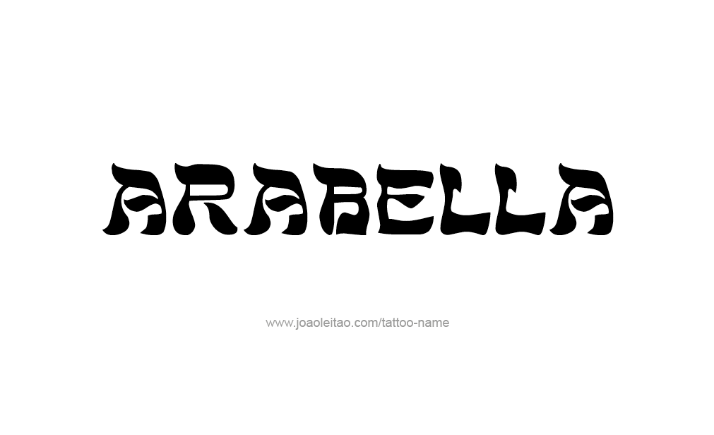 Tattoo Design  Name Arabella   