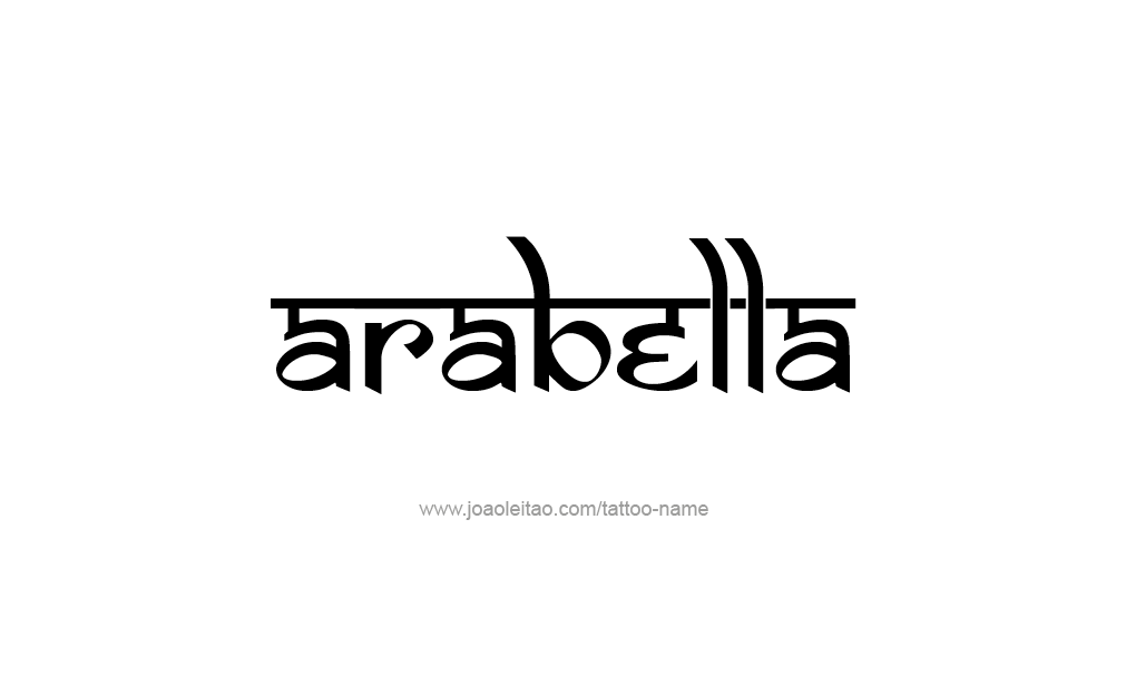 Tattoo Design  Name Arabella   