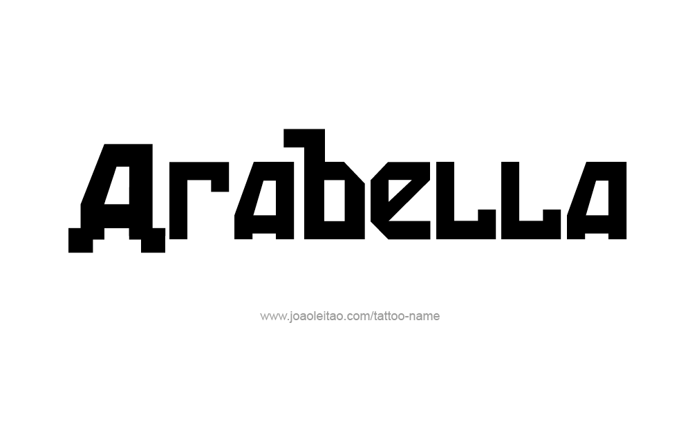 Tattoo Design  Name Arabella   