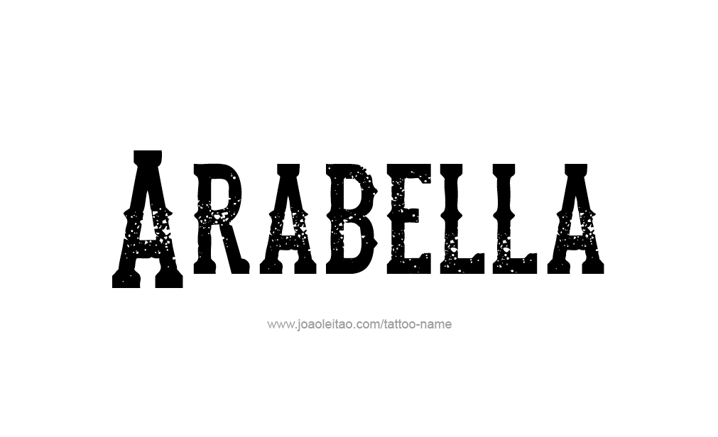 Tattoo Design  Name Arabella   
