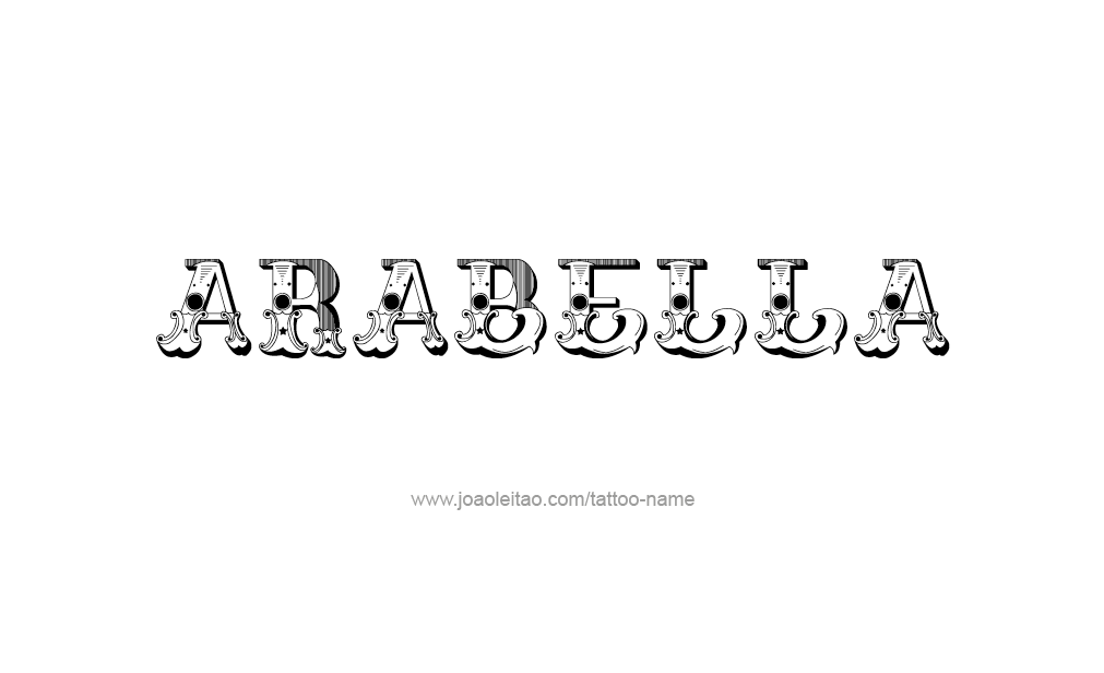 Tattoo Design  Name Arabella   