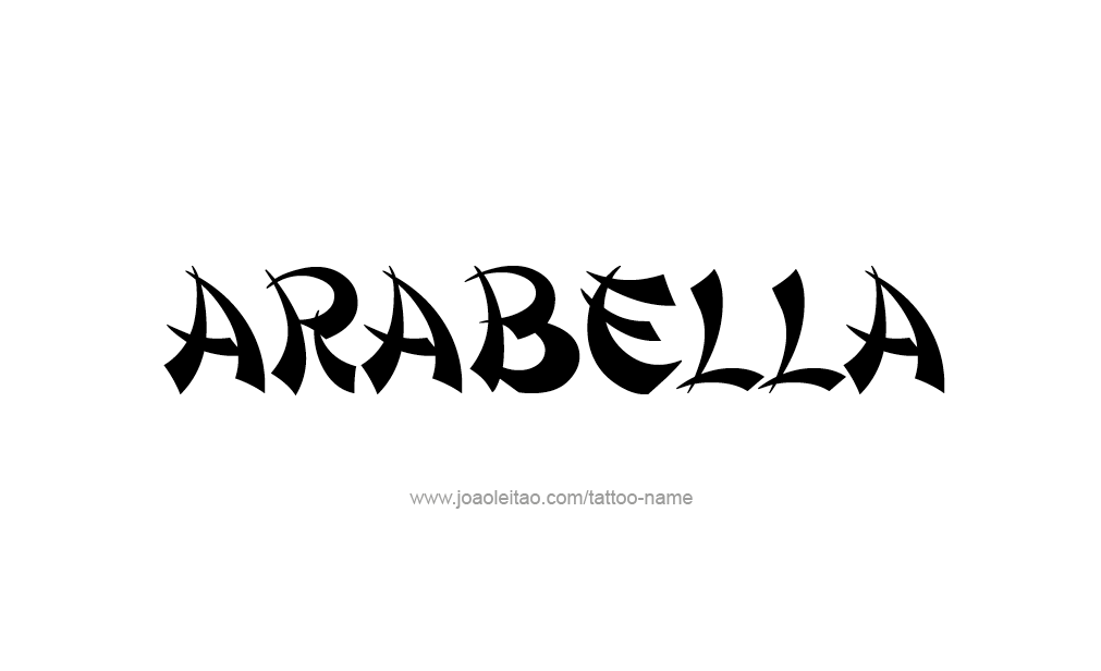 Tattoo Design  Name Arabella