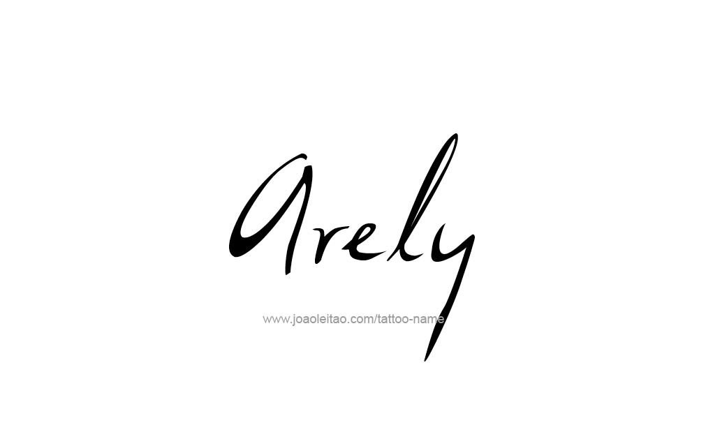 Tattoo Design  Name Arely   