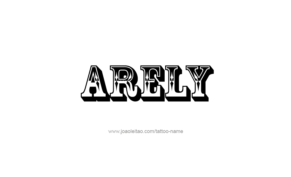 Tattoo Design  Name Arely   