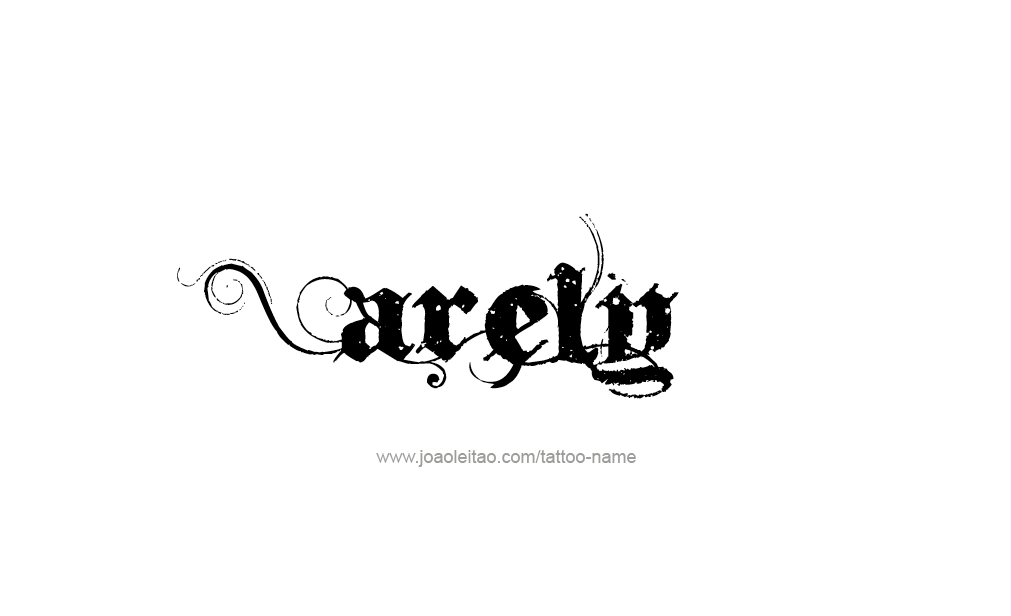 Tattoo Design  Name Arely   