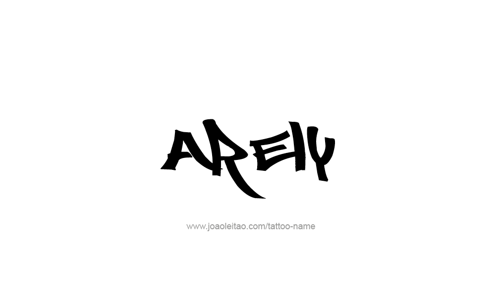 Tattoo Design  Name Arely   