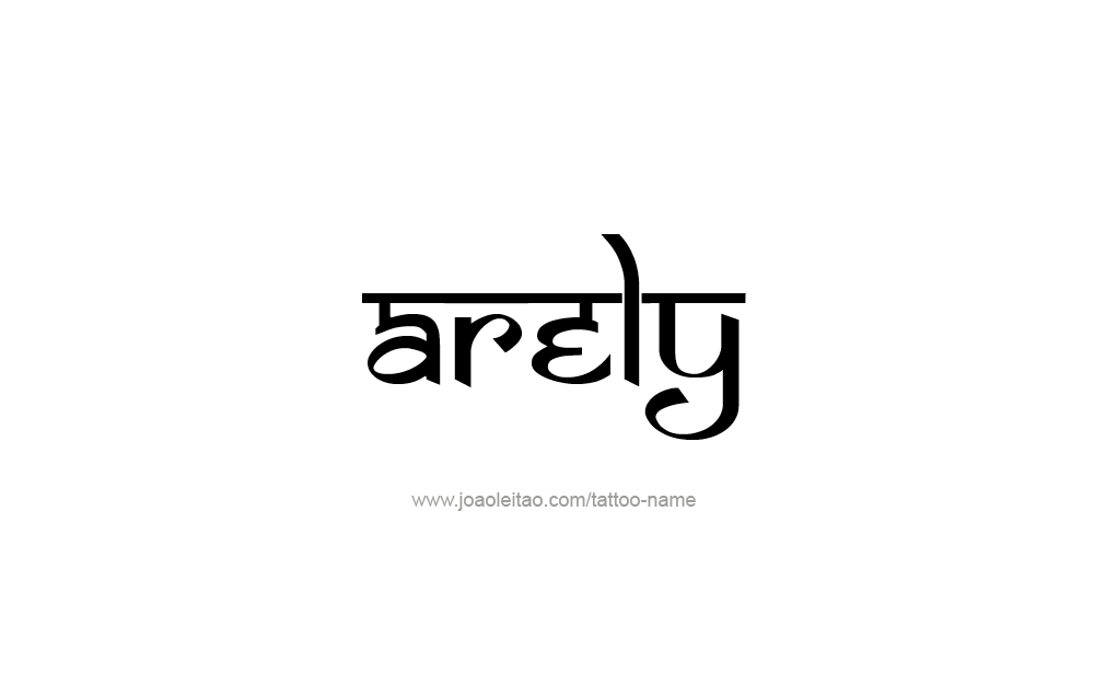 Tattoo Design  Name Arely   