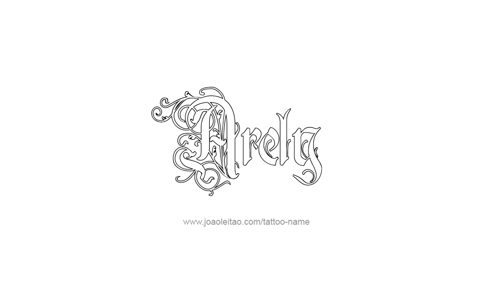 Tattoo Design  Name Arely   