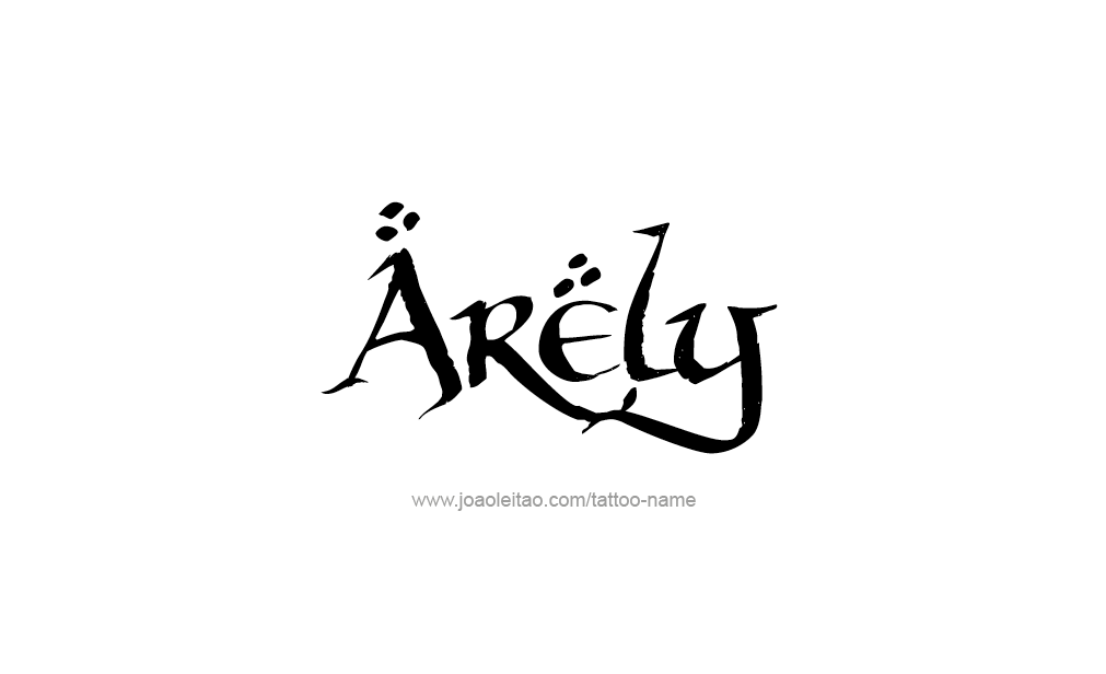 Tattoo Design  Name Arely   