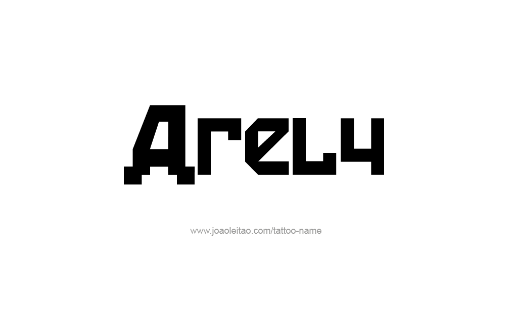 Tattoo Design  Name Arely   