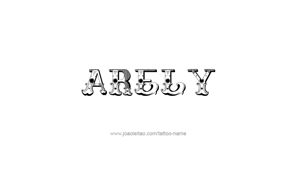 Tattoo Design  Name Arely   