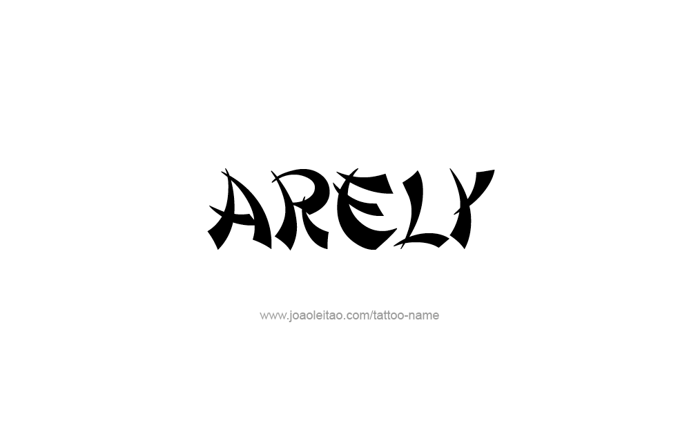 Tattoo Design  Name Arely