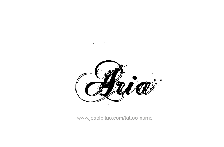 Tattoo Design  Name Aria   