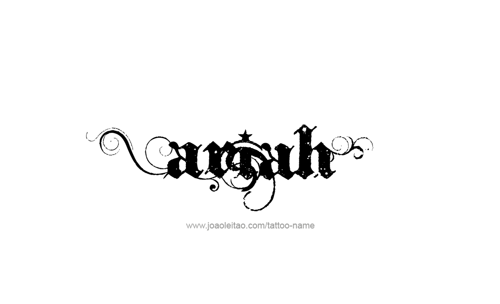 Tattoo Design  Name Ariah   