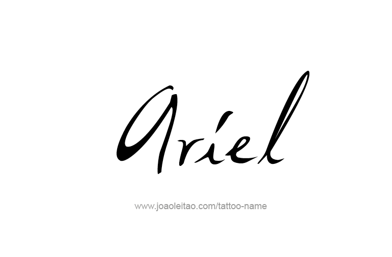 Tattoo Design  Name Ariel   