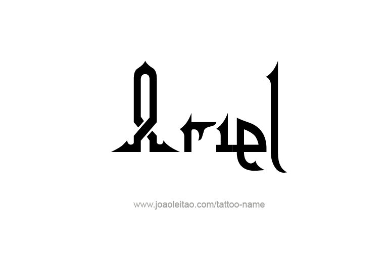 Tattoo Design  Name Ariel   