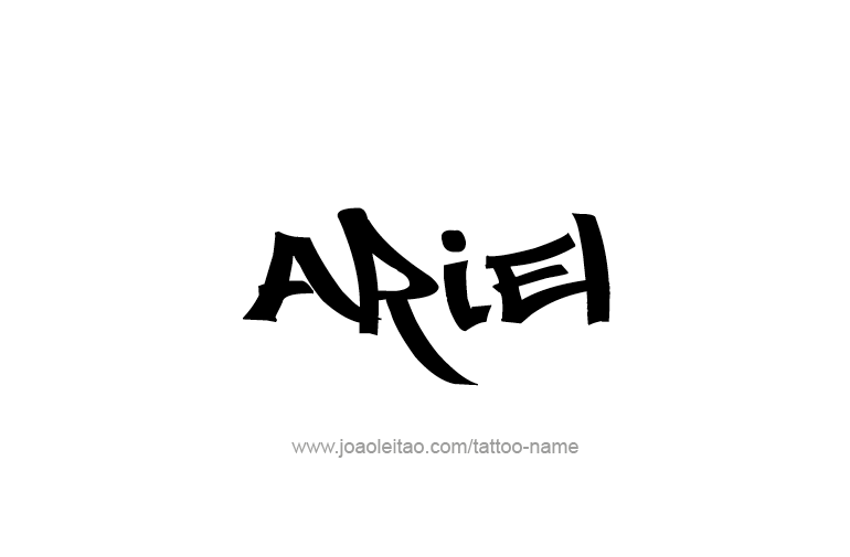 Tattoo Design  Name Ariel   