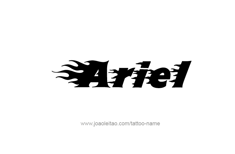 Tattoo Design  Name Ariel   