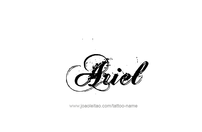 Tattoo Design  Name Ariel   