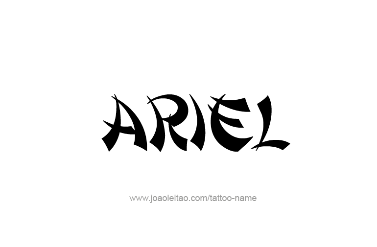 Tattoo Design  Name Ariel