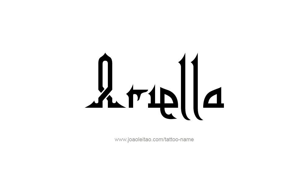 Tattoo Design  Name Ariella   