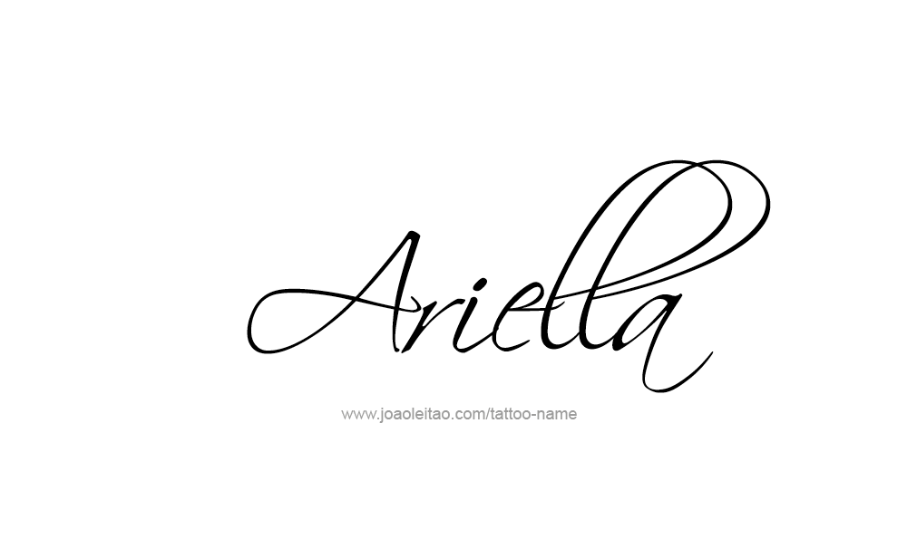 Tattoo Design  Name Ariella   