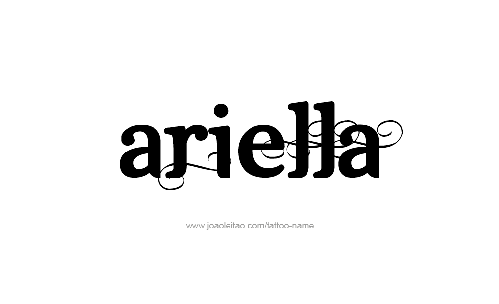 Tattoo Design  Name Ariella   