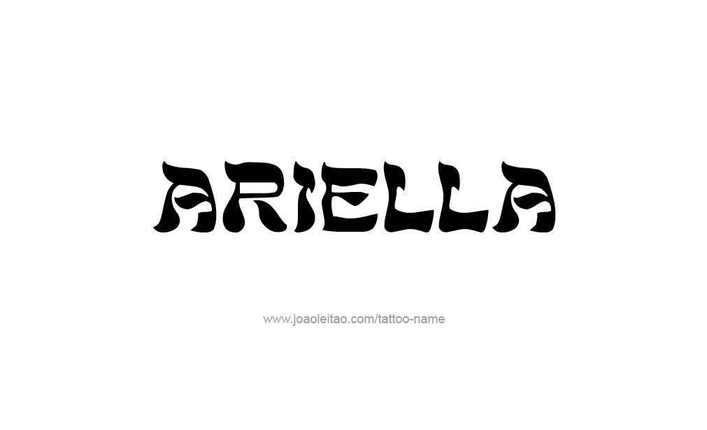 Tattoo Design  Name Ariella   