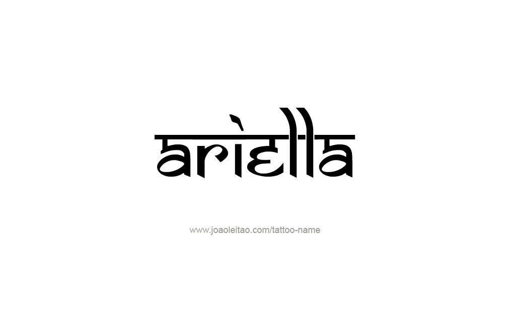 Tattoo Design  Name Ariella   