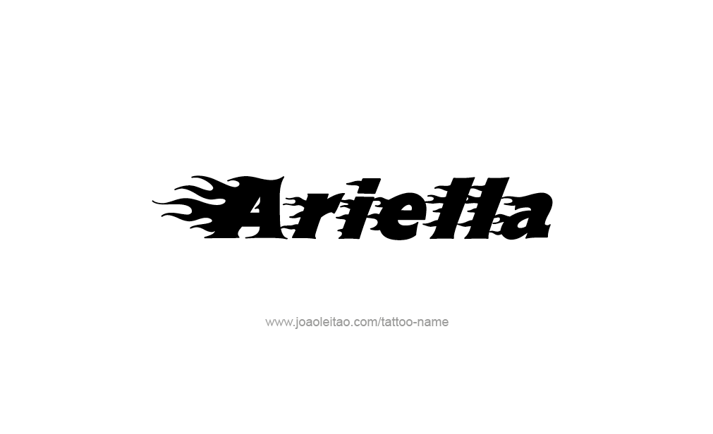 Tattoo Design  Name Ariella   