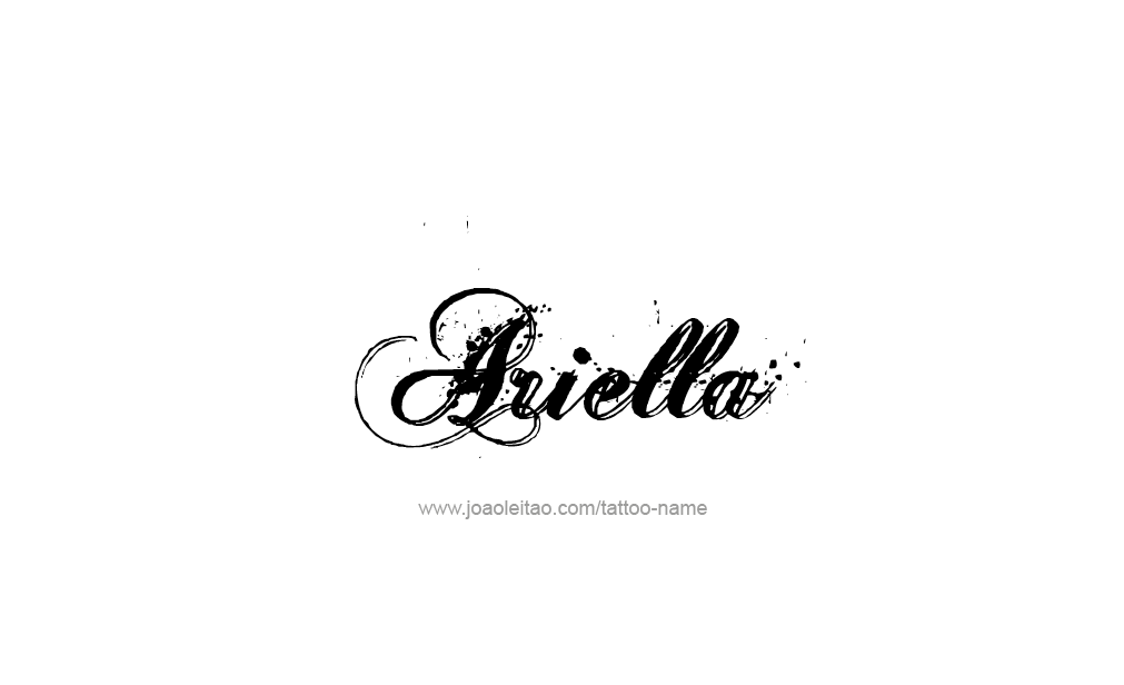 Tattoo Design  Name Ariella   