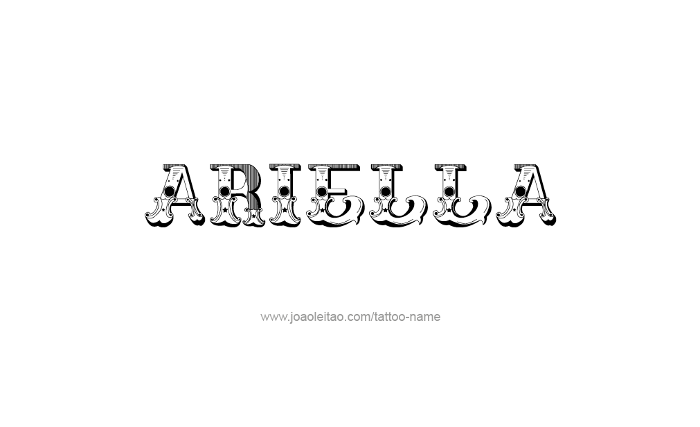 Tattoo Design  Name Ariella   