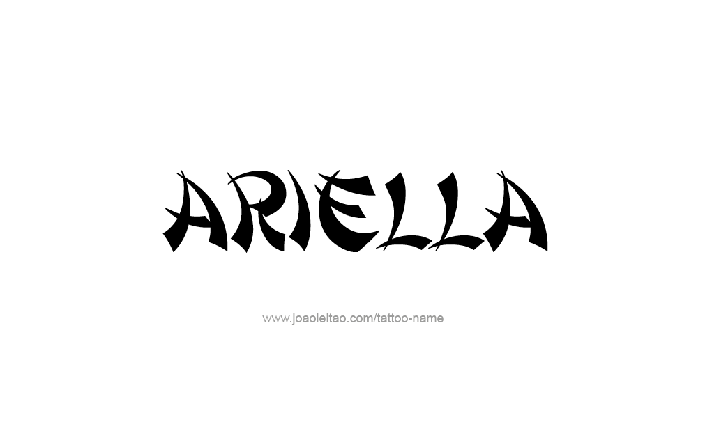 Tattoo Design  Name Ariella
