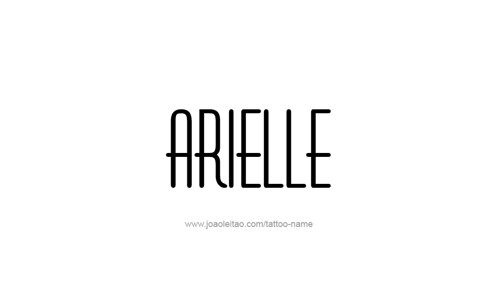 Tattoo Design  Name Arielle   