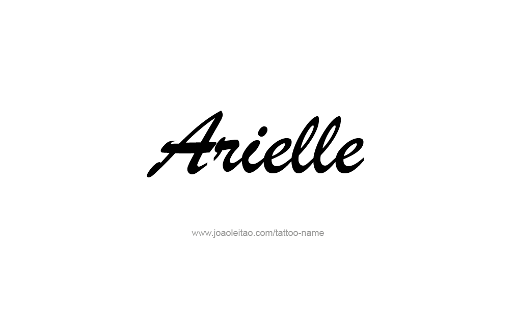 Tattoo Design  Name Arielle   
