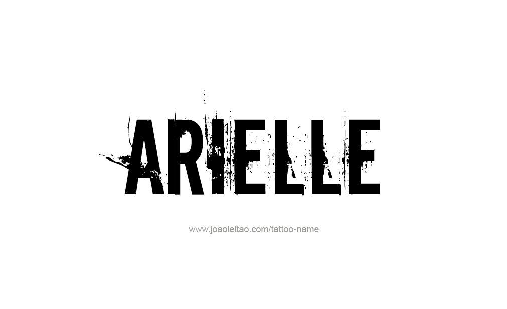 Tattoo Design  Name Arielle   