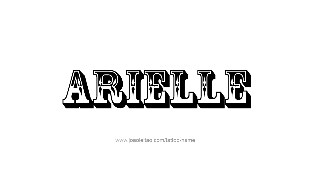 Tattoo Design  Name Arielle   