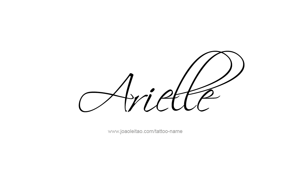 Tattoo Design  Name Arielle   