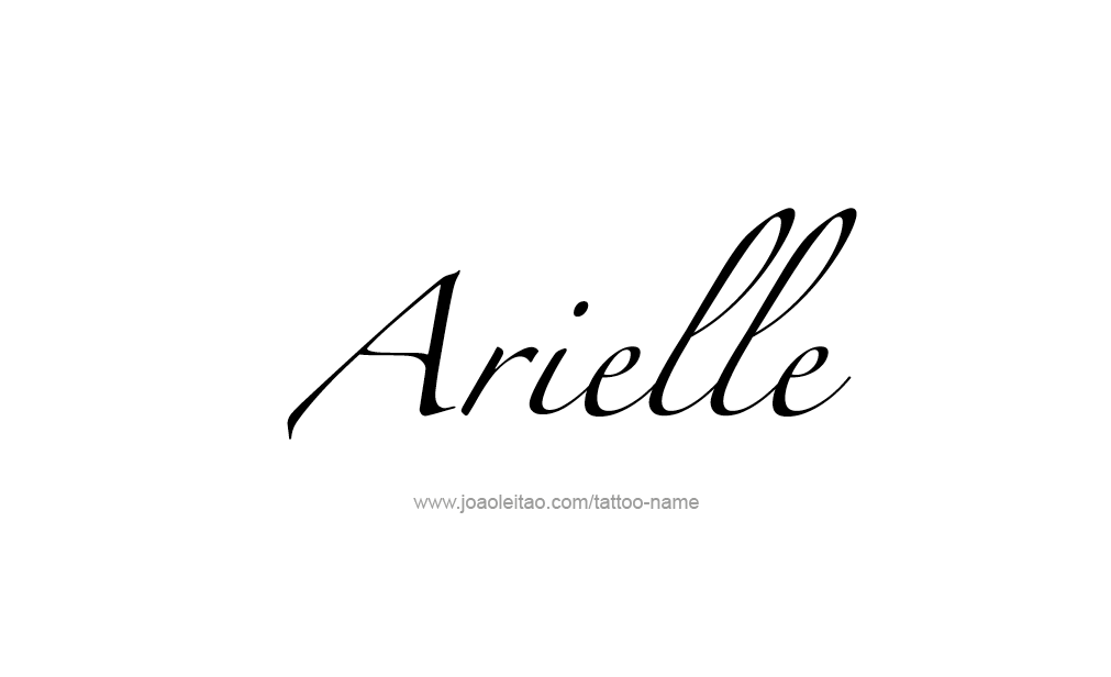 Tattoo Design  Name Arielle   