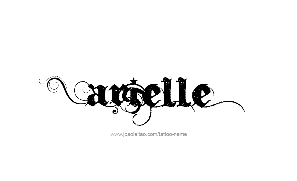 Tattoo Design  Name Arielle   