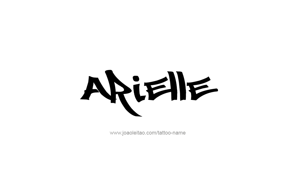 Tattoo Design  Name Arielle   