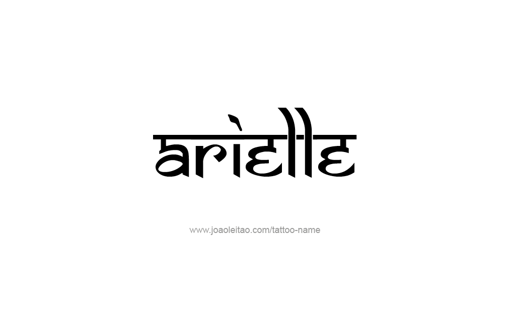 Tattoo Design  Name Arielle   