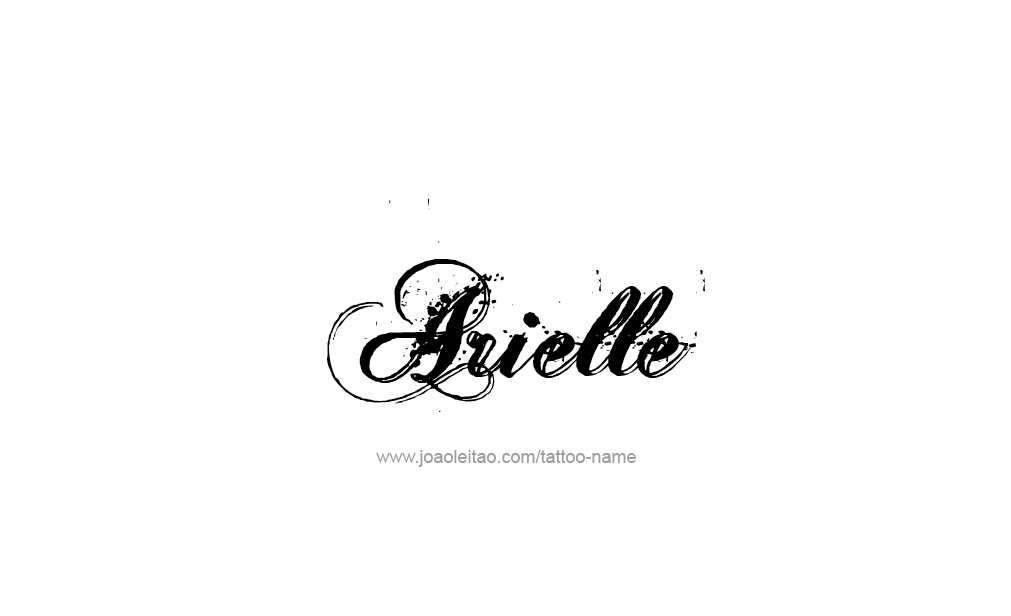 Tattoo Design  Name Arielle   