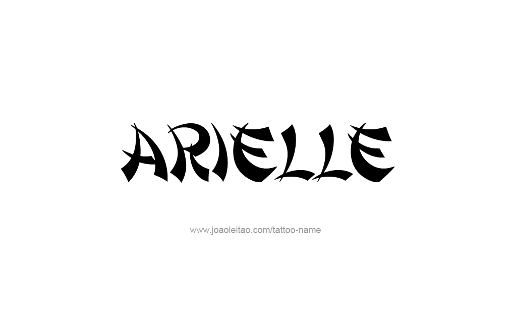Tattoo Design  Name Arielle