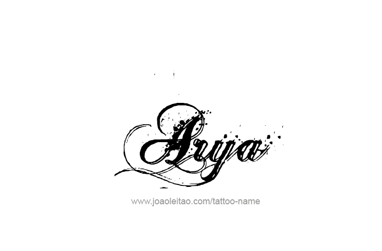 Tattoo Design  Name Arya  