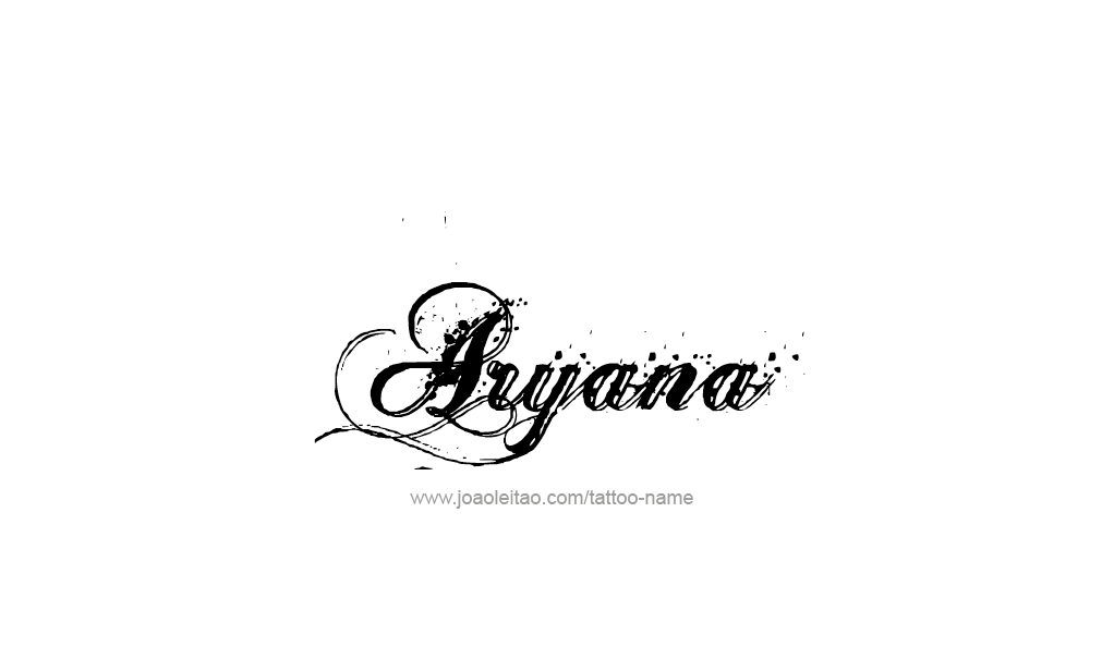 Tattoo Design  Name Aryana   