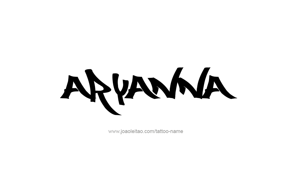 Tattoo Design  Name Aryanna   